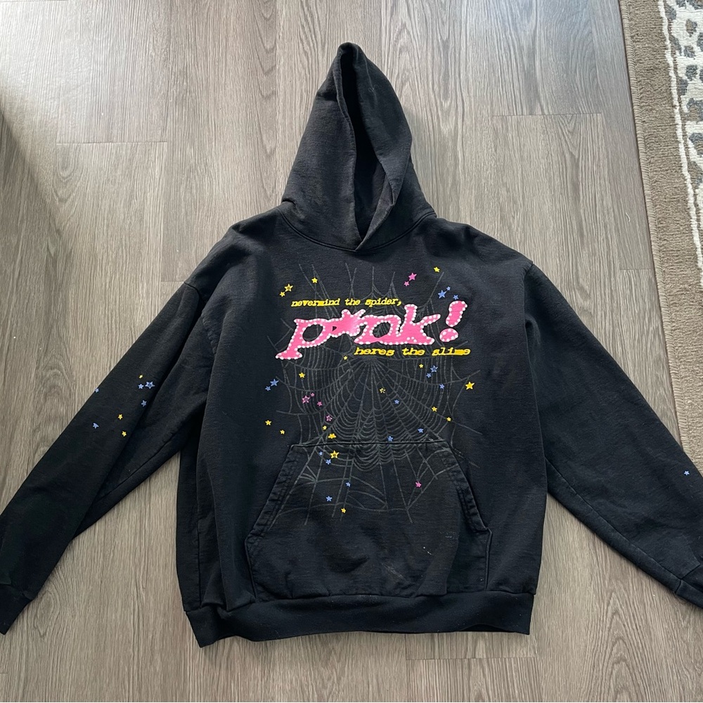 Spider black & pink hoodie